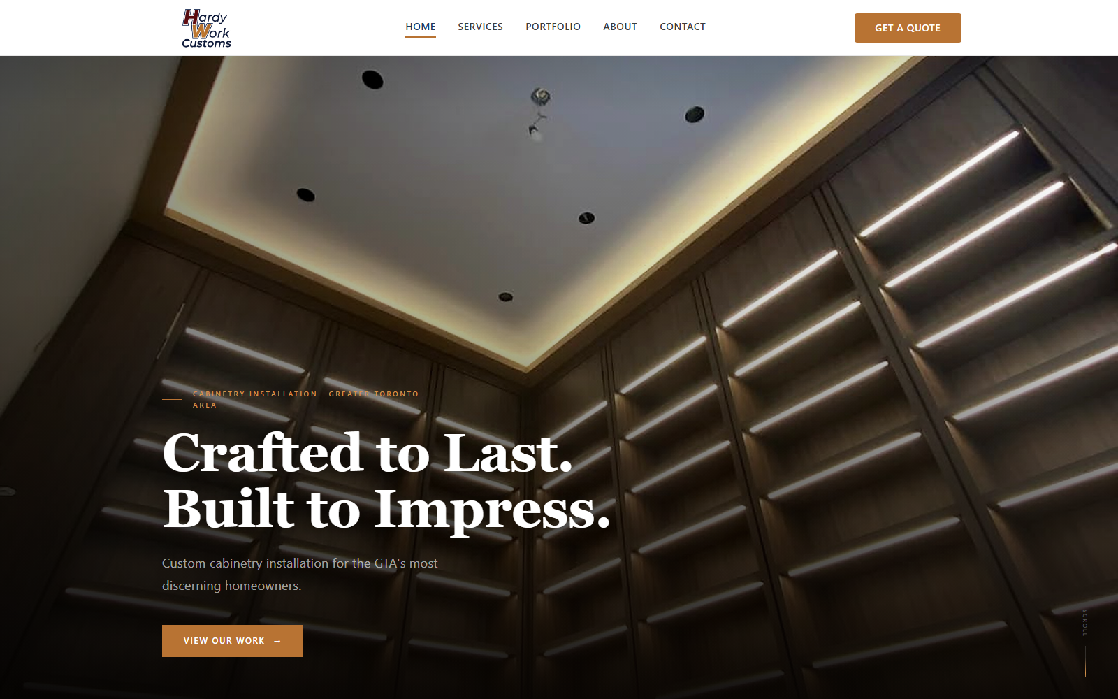 Hardy Work homepage screenshot
